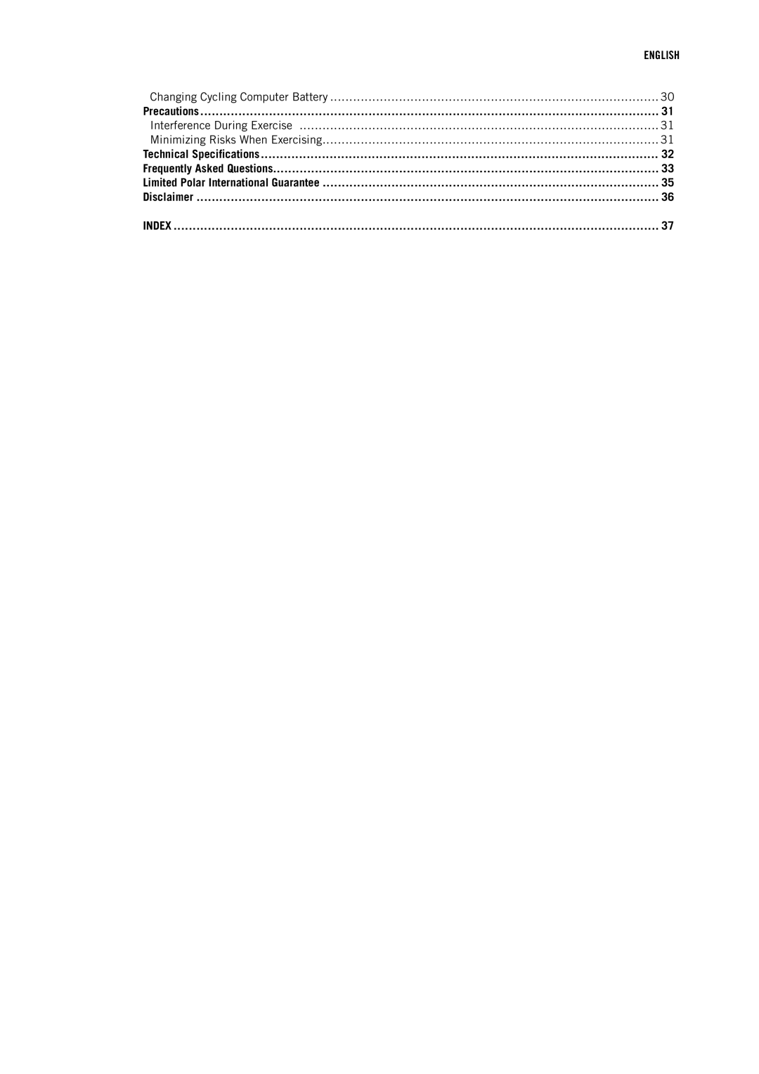 Polar CS500 user manual Changing Cycling Computer Battery 