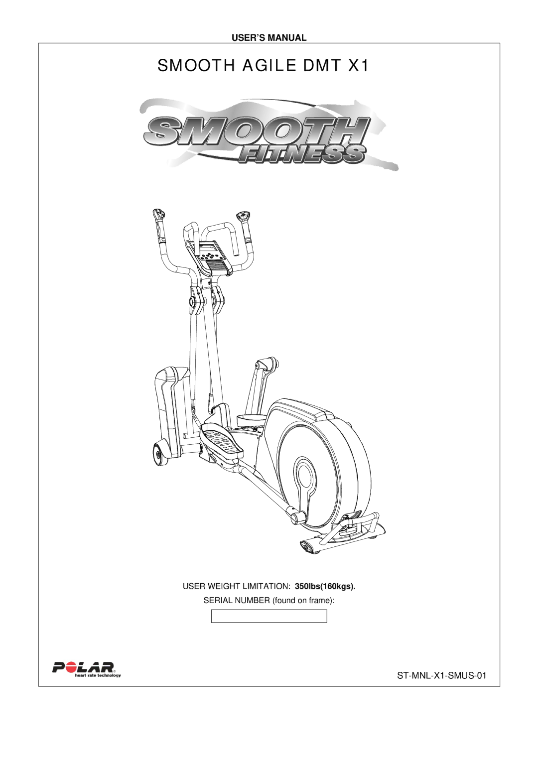 Polar DMT X1 user manual Smooth Agile DMT 