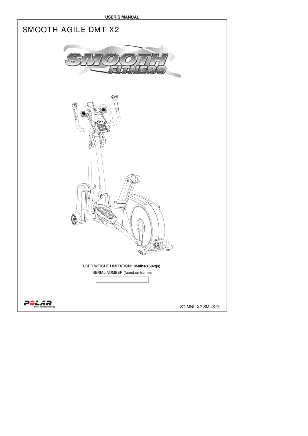 Polar DMT X2 user manual Smooth Agile DMT 