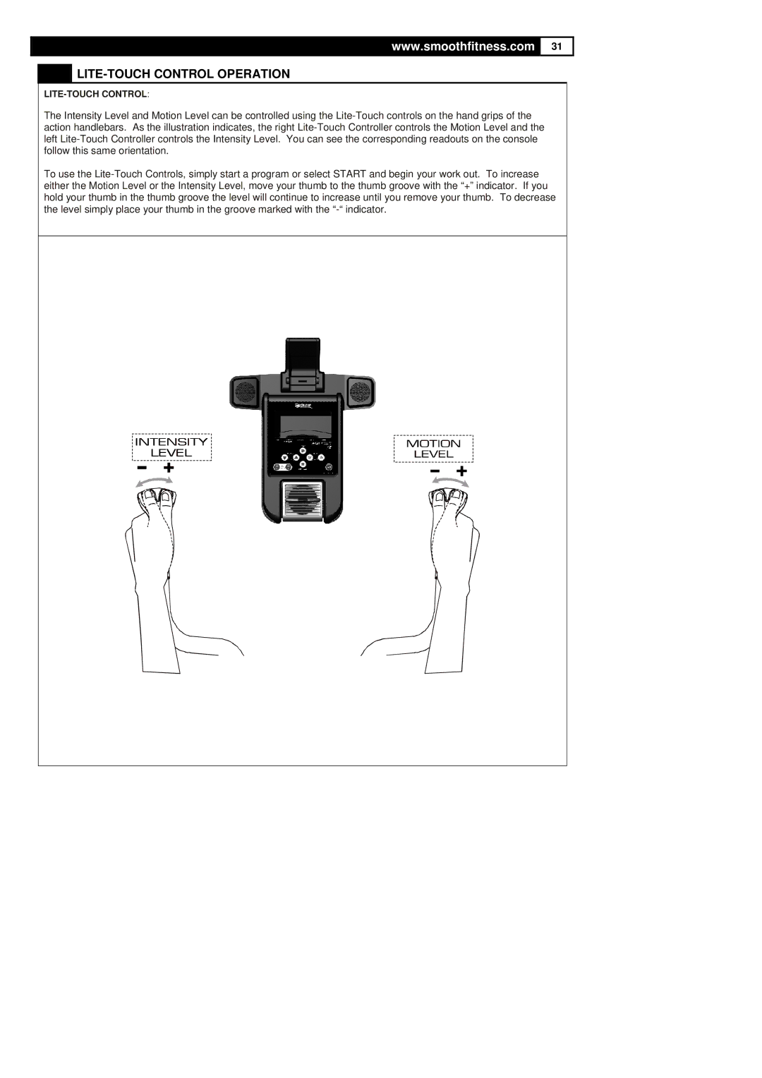 Polar DMT X2 user manual LITE-TOUCH Control Operation 