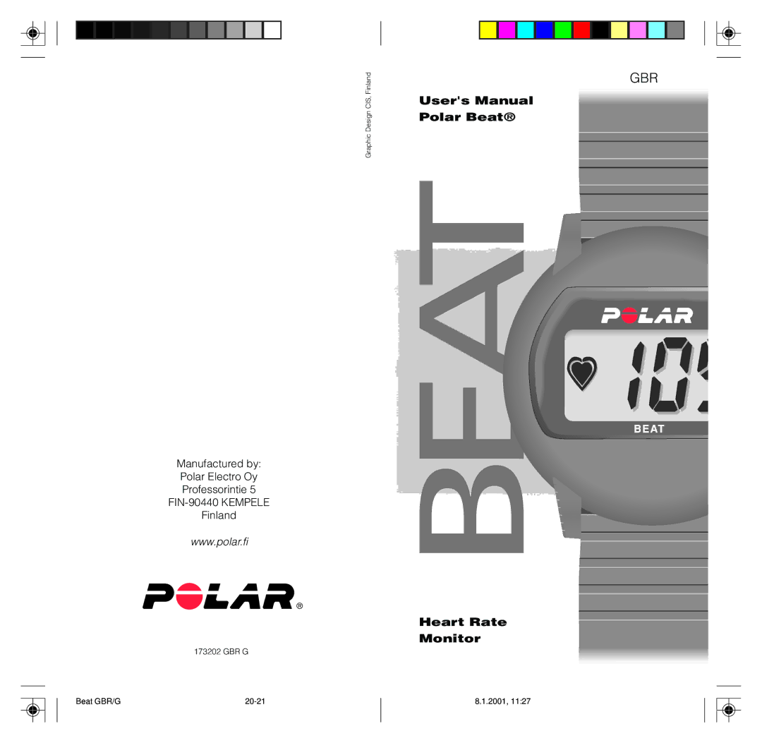 Polar None warranty Polar Beat, Heart Rate Monitor 