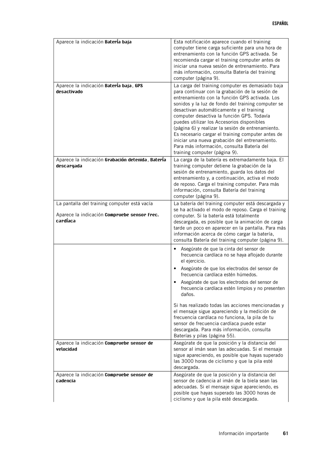 Polar RC3GPS manual Para continuar con la grabación de la sesión de 