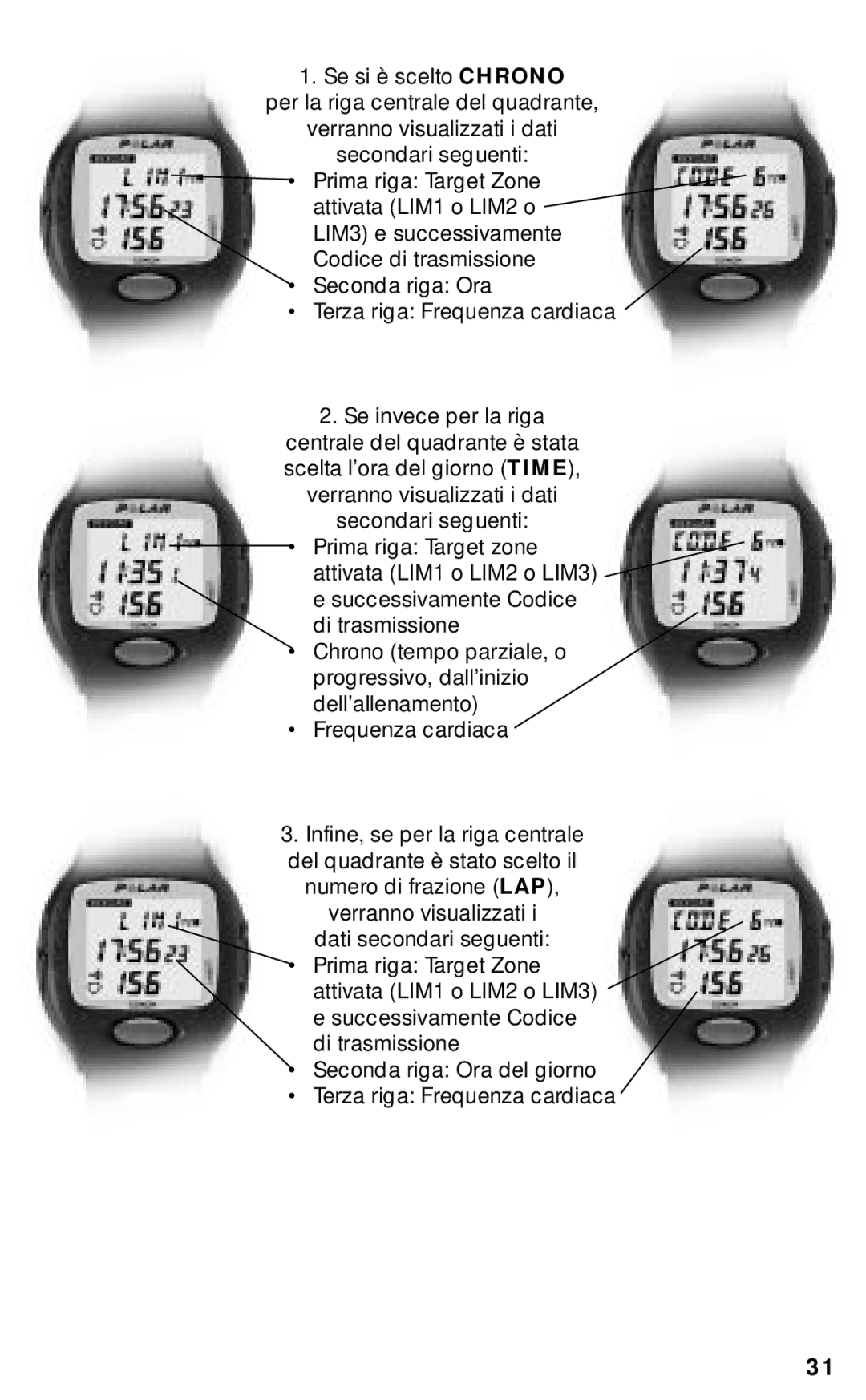 Polar RS800CX manual 