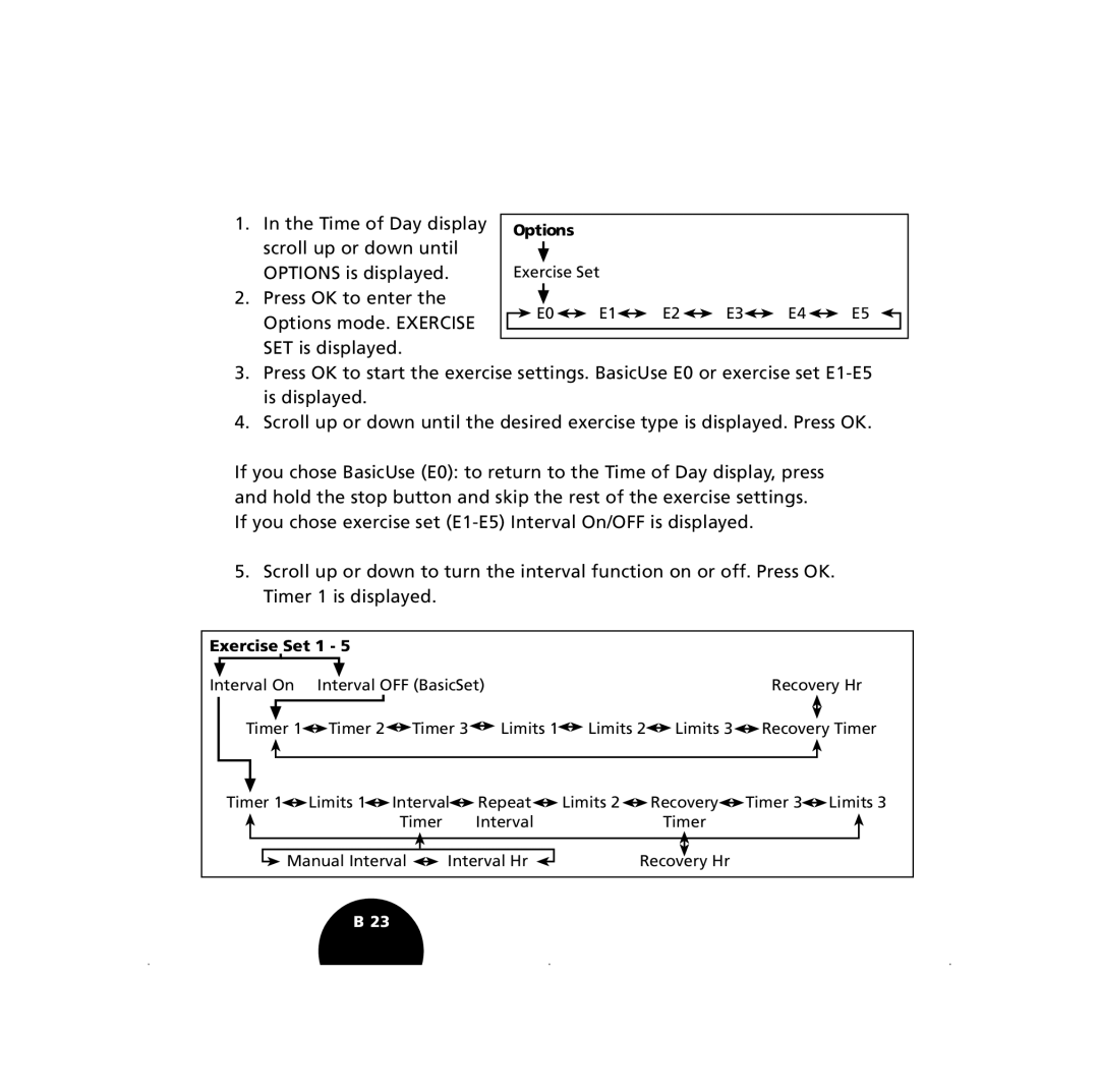 Polar S210, S410 user manual Time of Day display 