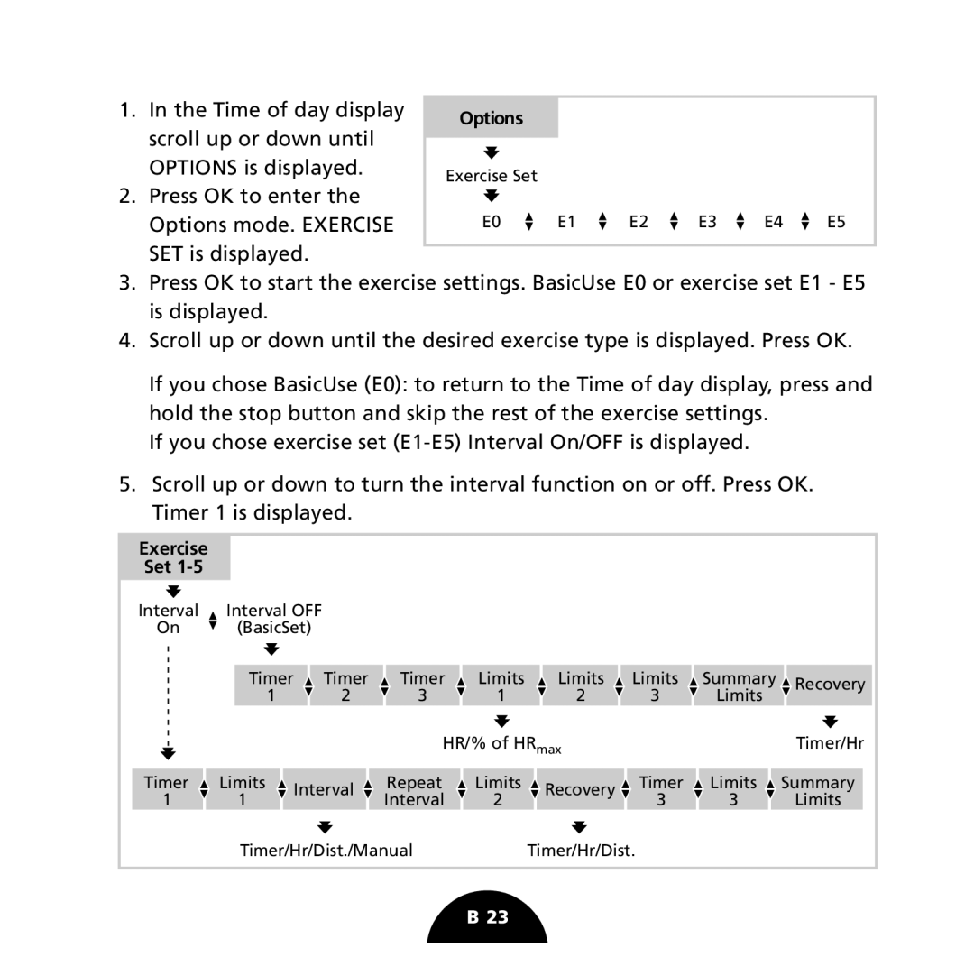 Polar S725 user manual Time of day display 