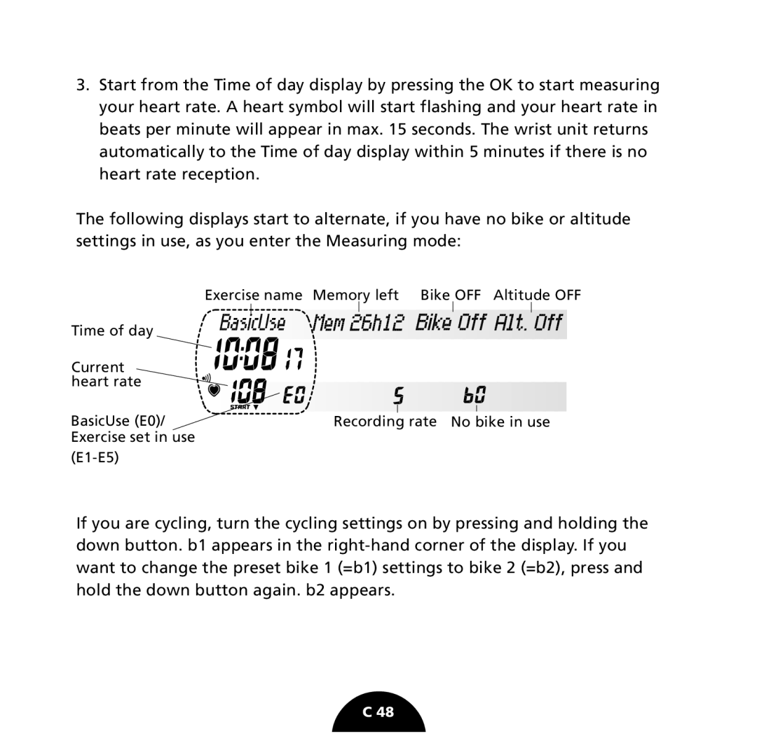 Polar S725 user manual 