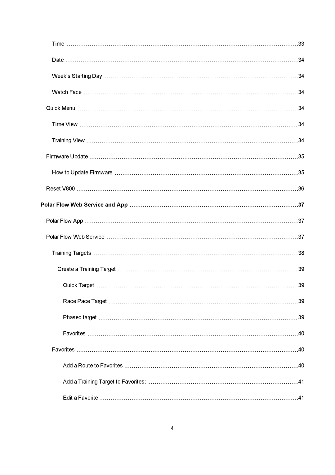 Polar V800 manual Polar Flow Web Service and App 