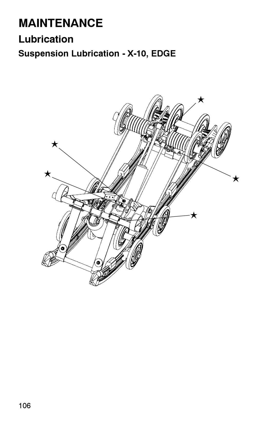 Polaris 2002 manual Suspension Lubrication X-10, Edge 