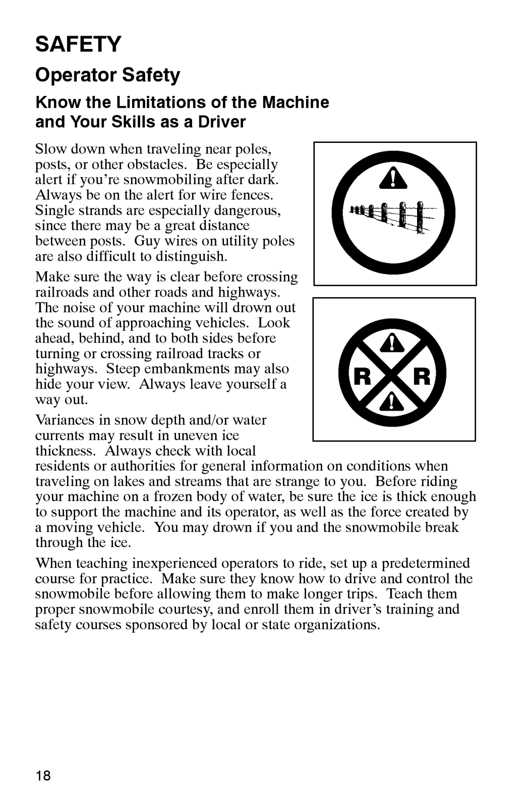 Polaris 2002 manual Safety 