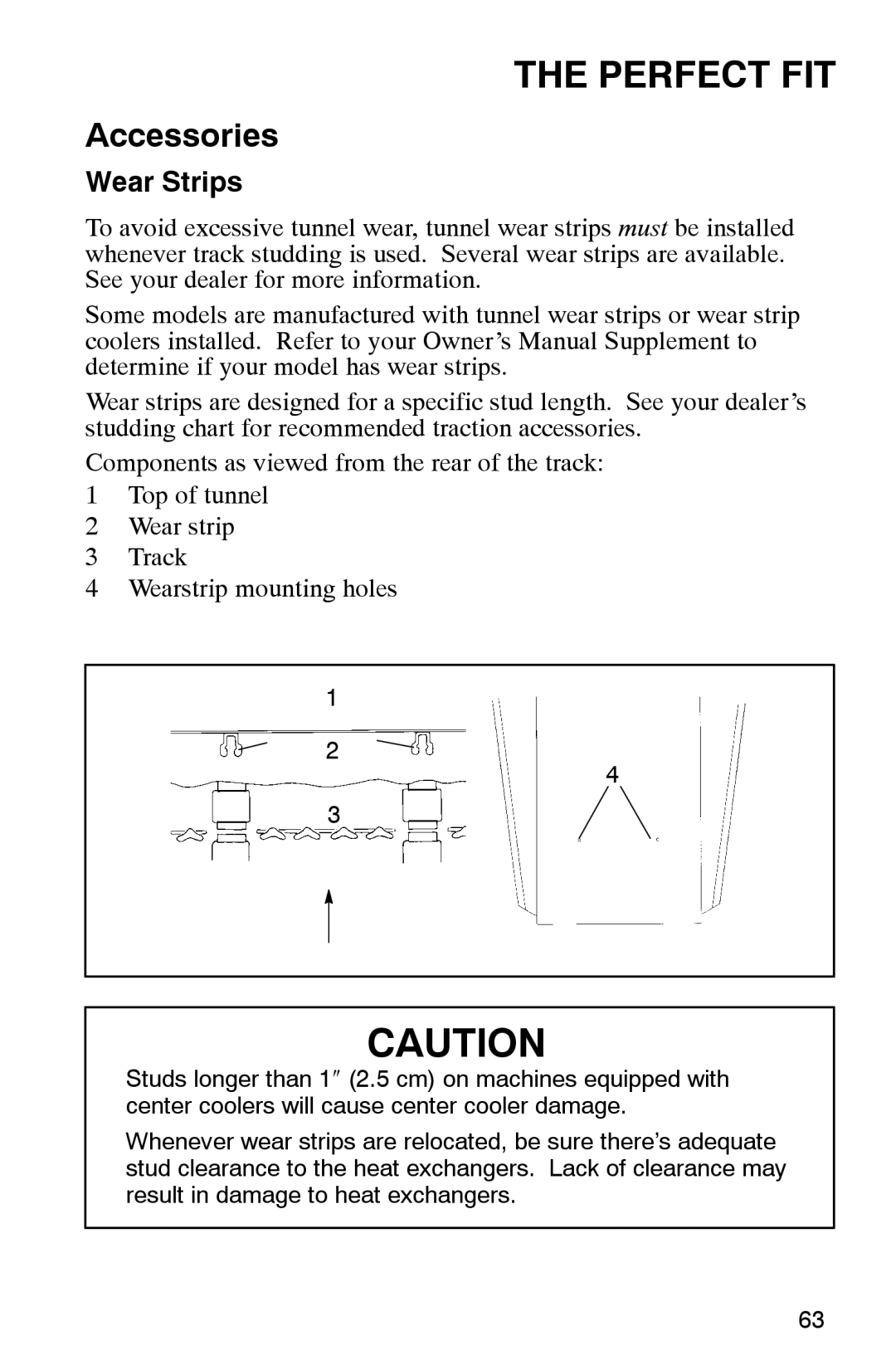 Polaris 2002 manual Wear Strips 