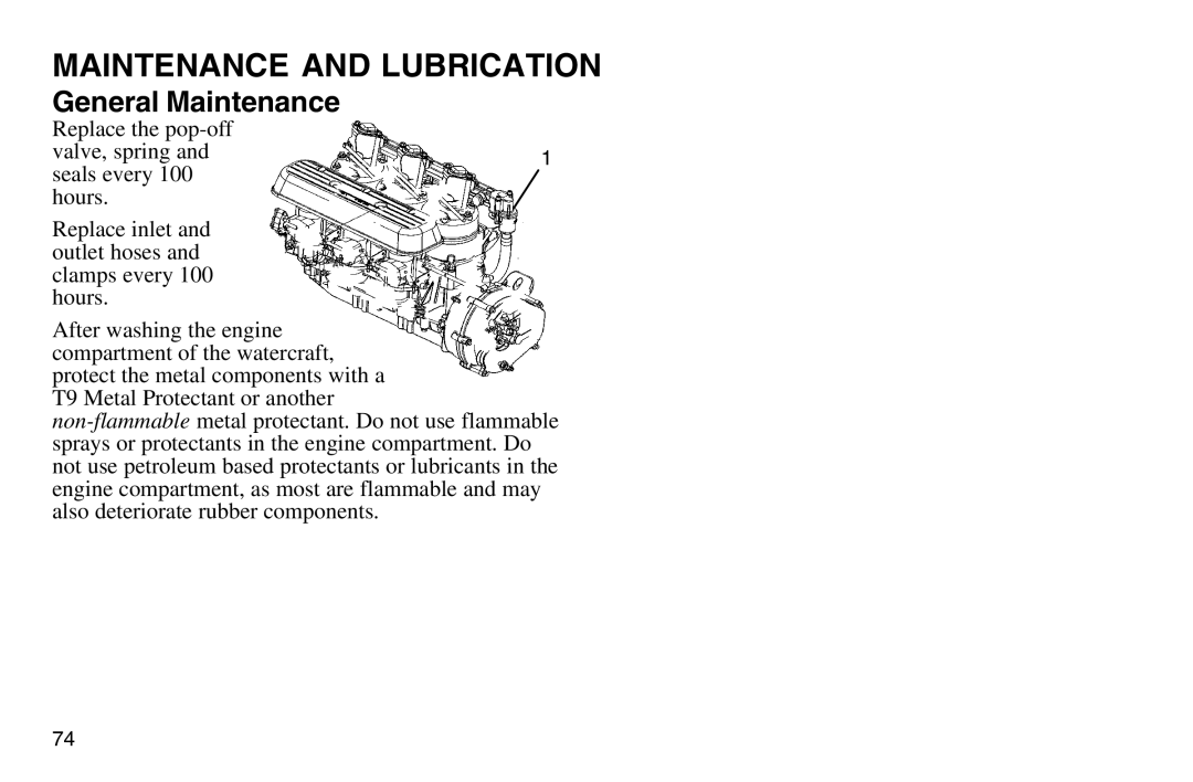 Polaris 2003 MSX owner manual Maintenance and Lubrication, General Maintenance 