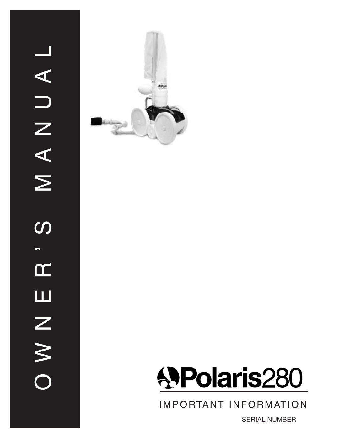 Polaris 280 owner manual N U a L 