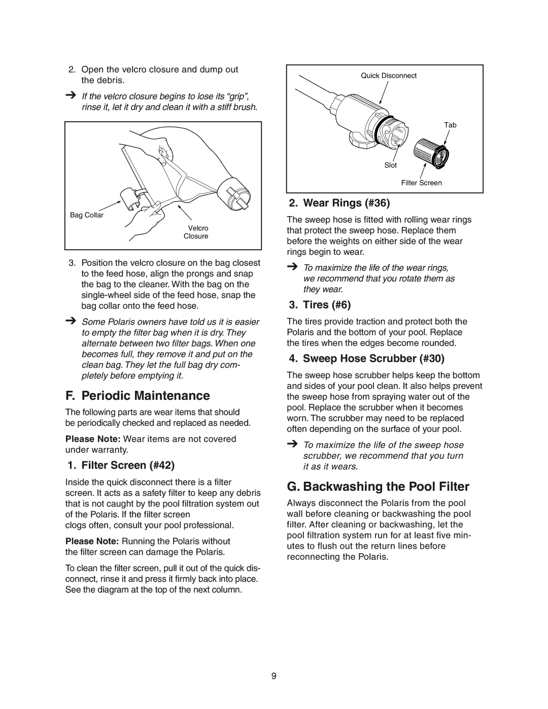 Polaris 380 owner manual Periodic Maintenance, Backwashing the Pool Filter 