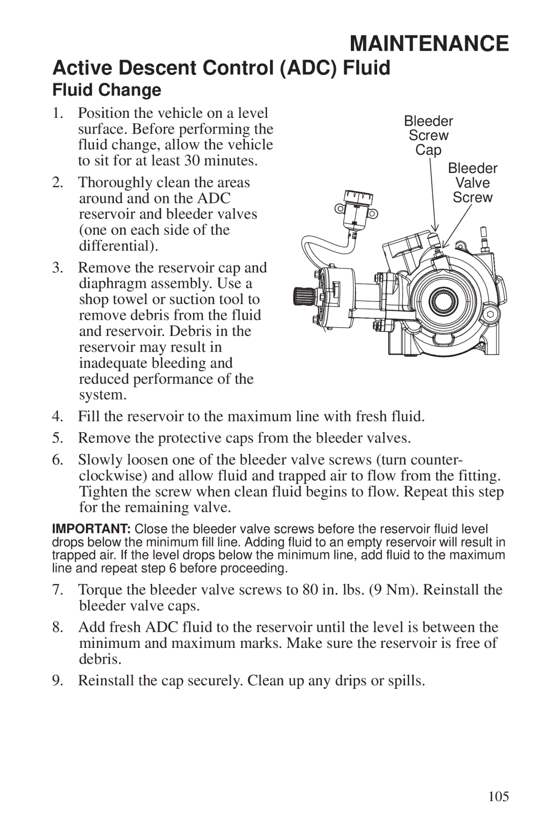 Polaris 550 EPS owner manual Position the vehicle on a level 