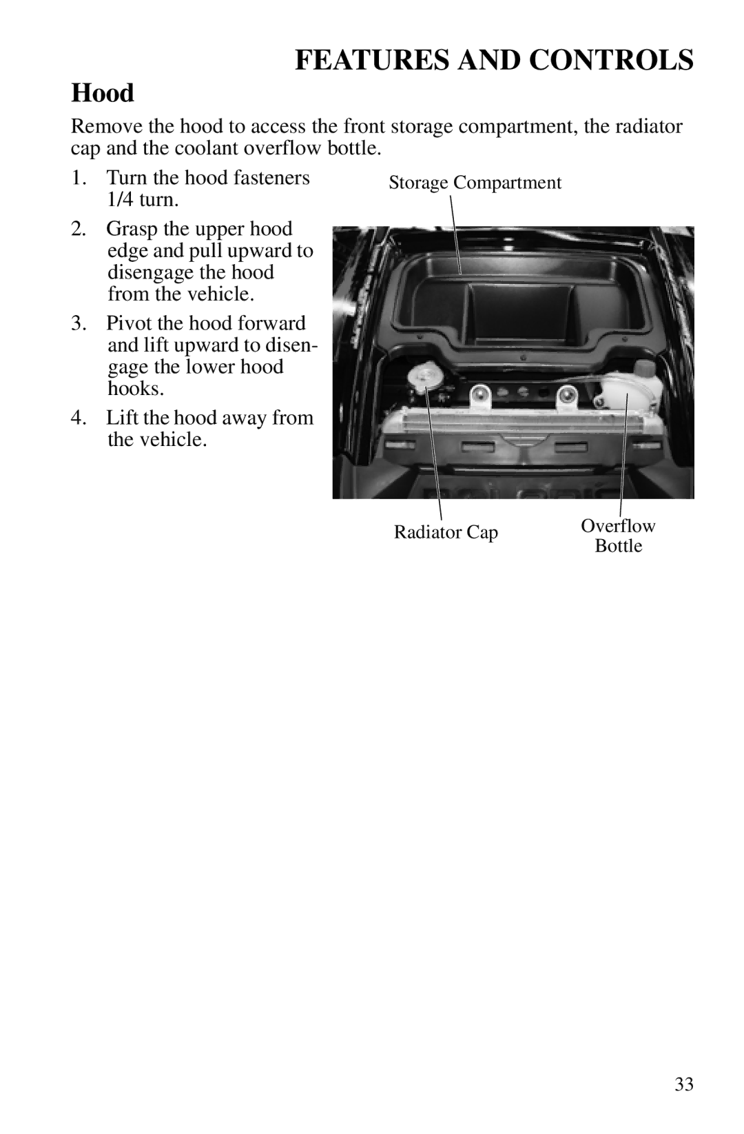 Polaris PMS 419 owner manual Hood 