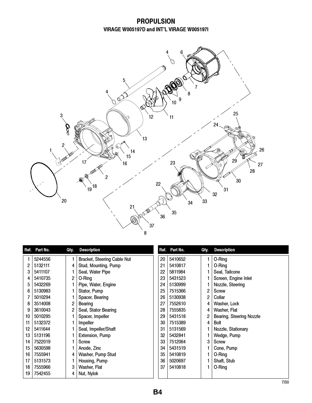 Polaris W005197D, W005197I manual Propulsion 