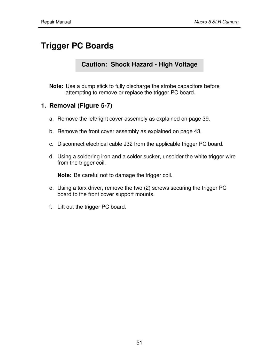 Polaroid 111523 manual Trigger PC Boards 