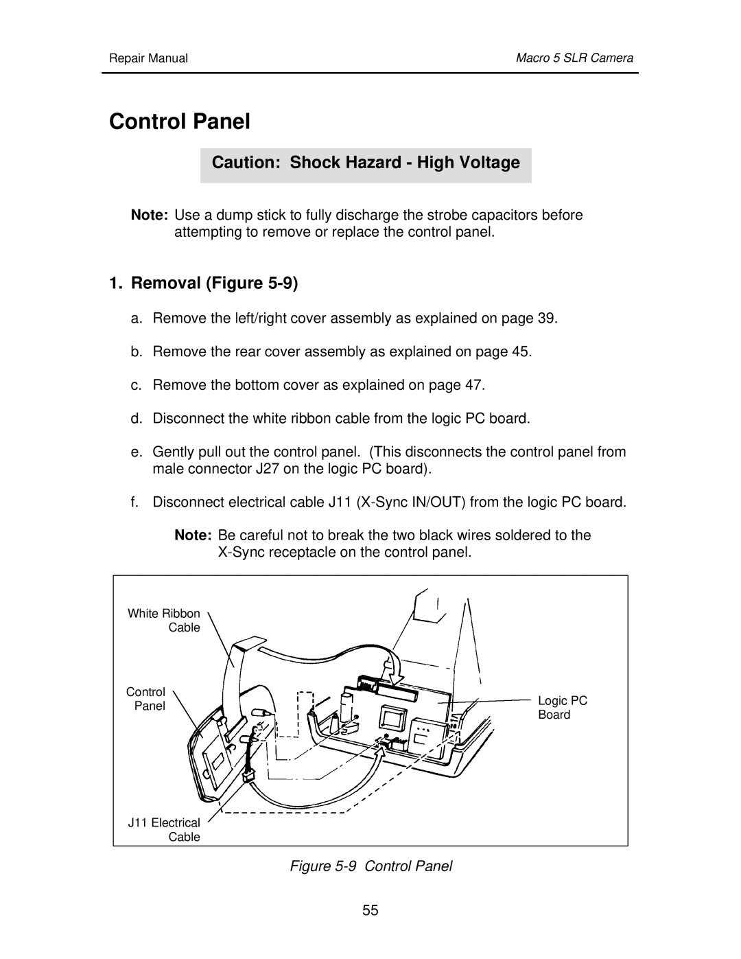 Polaroid 111523 manual Control Panel 