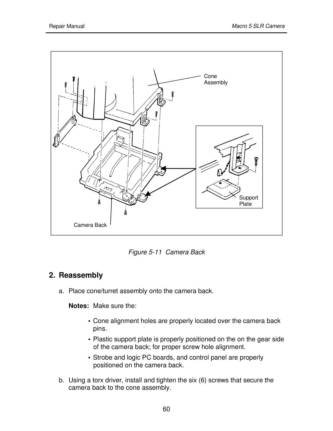 Polaroid 111523 manual Camera Back 