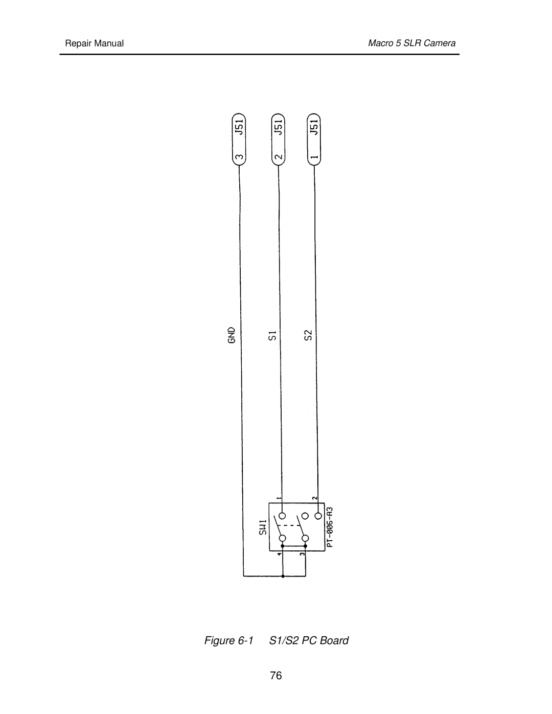 Polaroid 111523 manual S1/S2 PC Board 