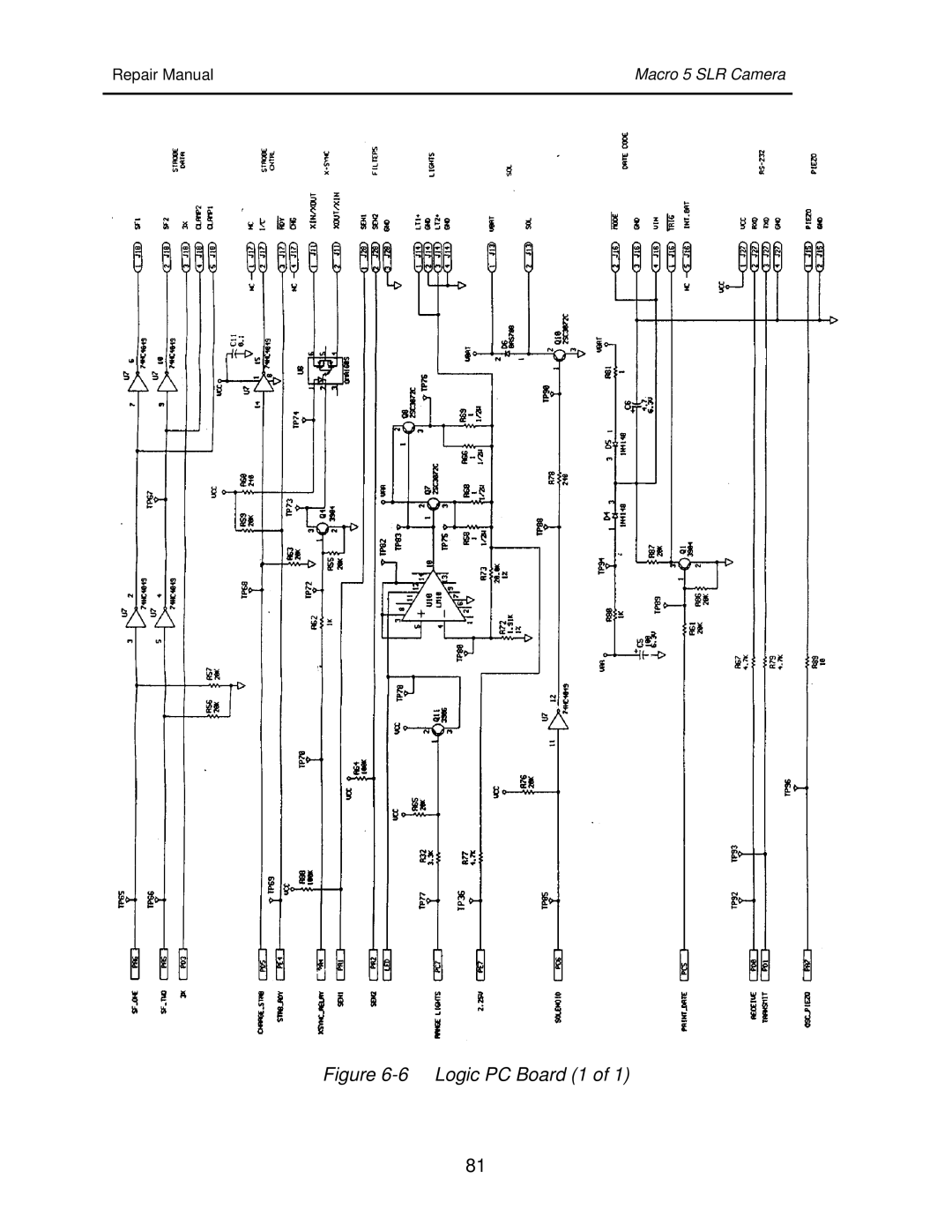 Polaroid 111523 manual Logic PC Board 1 