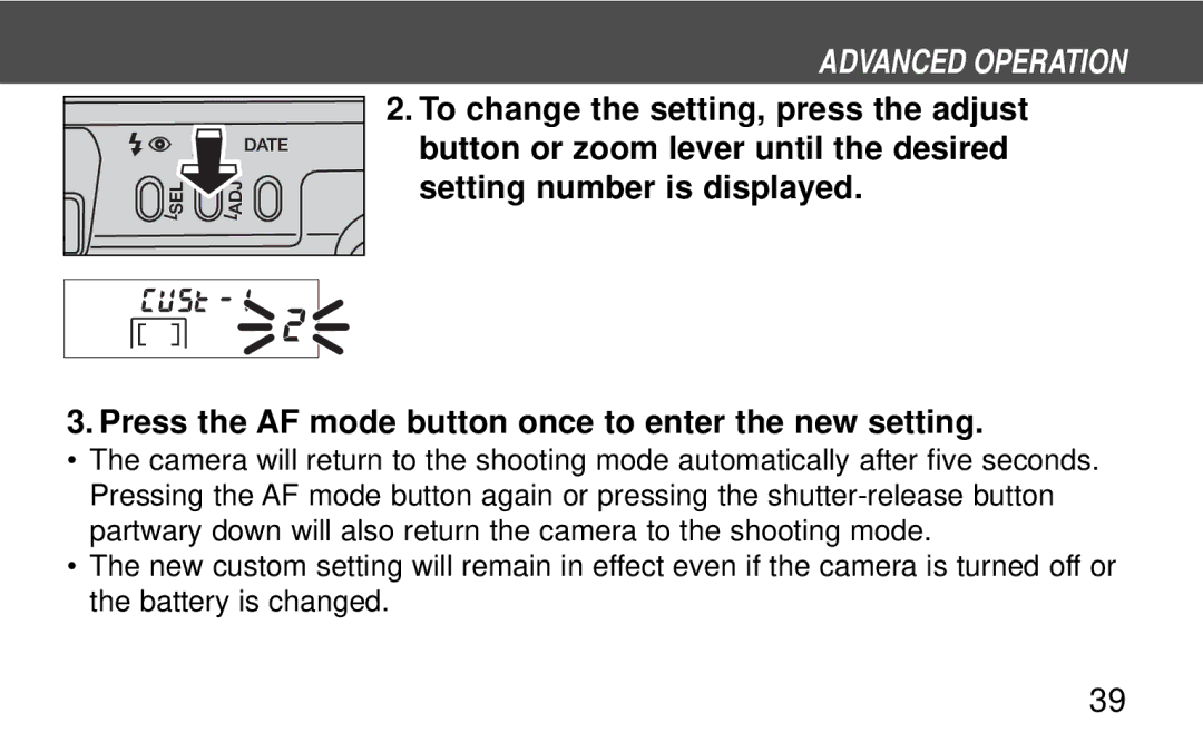 Polaroid 160, 140 instruction manual Advanced Operation 