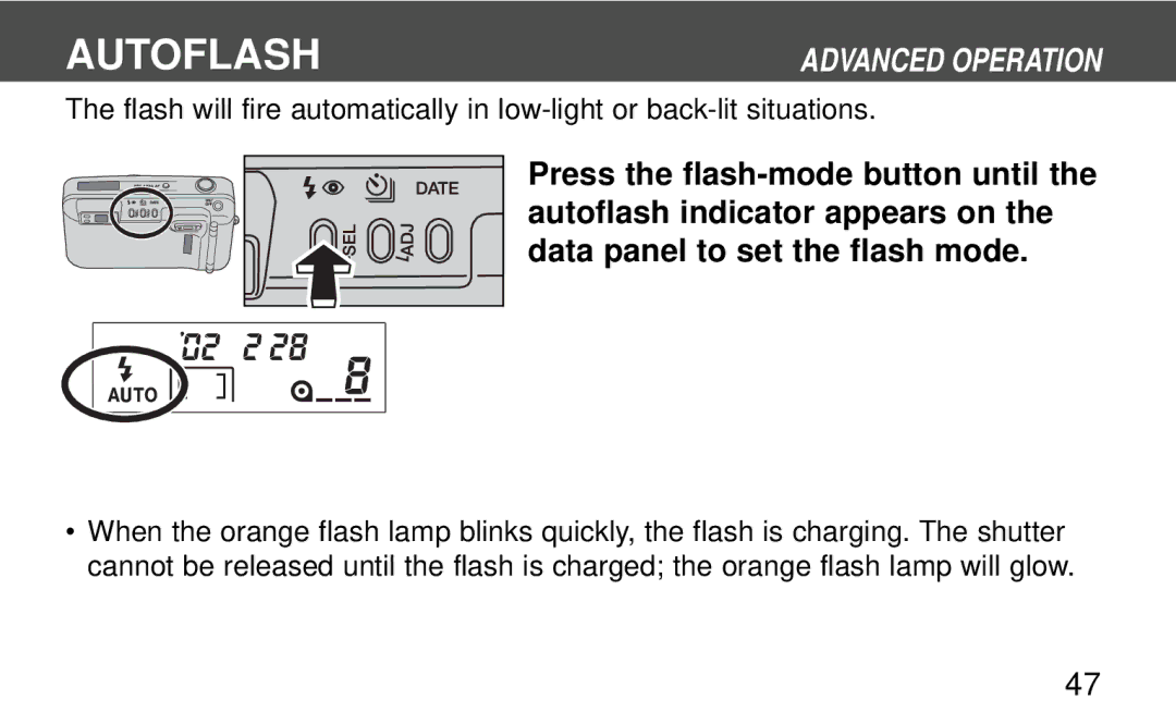 Polaroid 160, 140 instruction manual Autoflash 