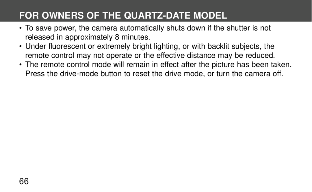 Polaroid 140, 160 instruction manual For Owners of the QUARTZ-DATE Model 