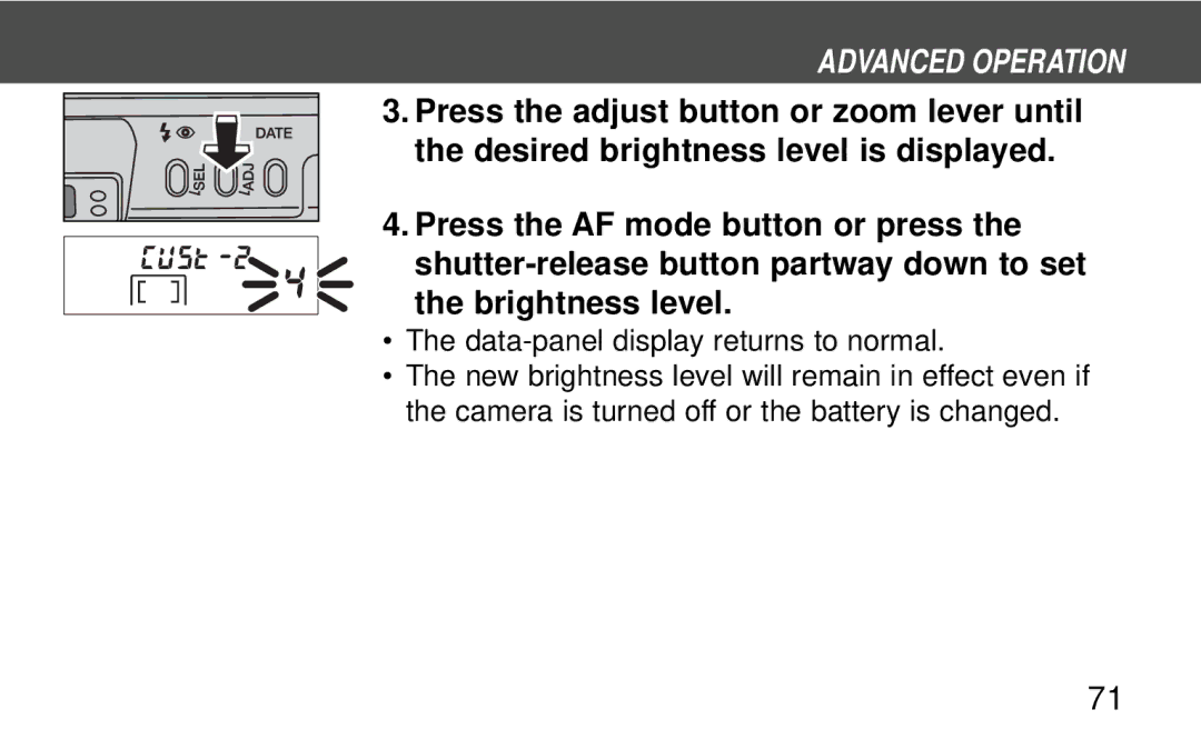 Polaroid 160, 140 instruction manual Advanced Operation 