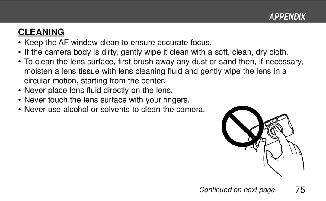 Polaroid 160, 140 instruction manual Cleaning 