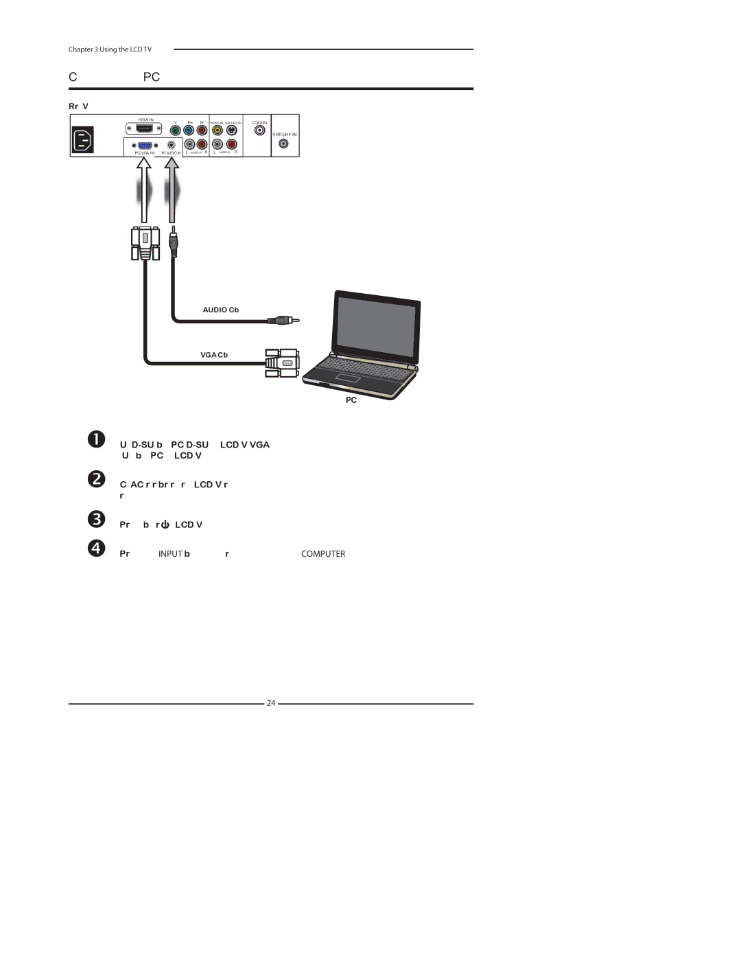 Polaroid 1911-TLXB manual Connecting a PC 