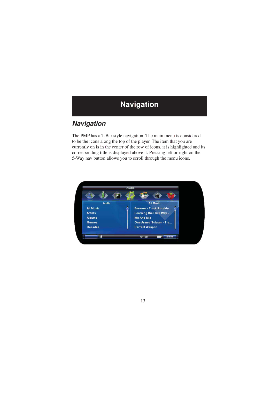 Polaroid 20071016 user manual Navigation 