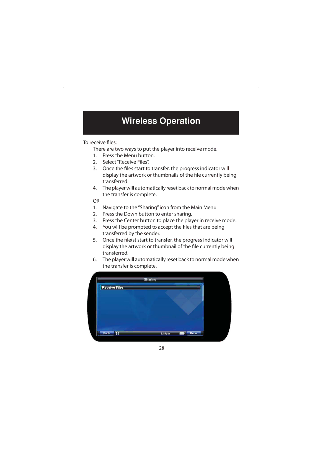 Polaroid 20071016 user manual Wireless Operation 