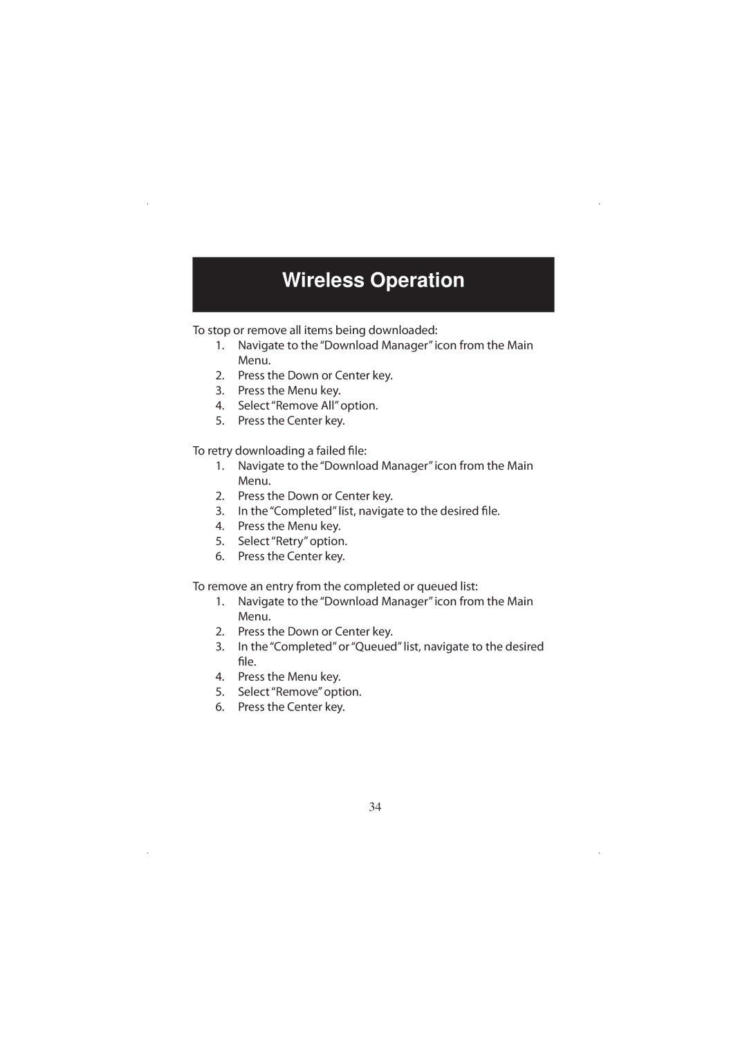 Polaroid 20071016 user manual Wireless Operation 