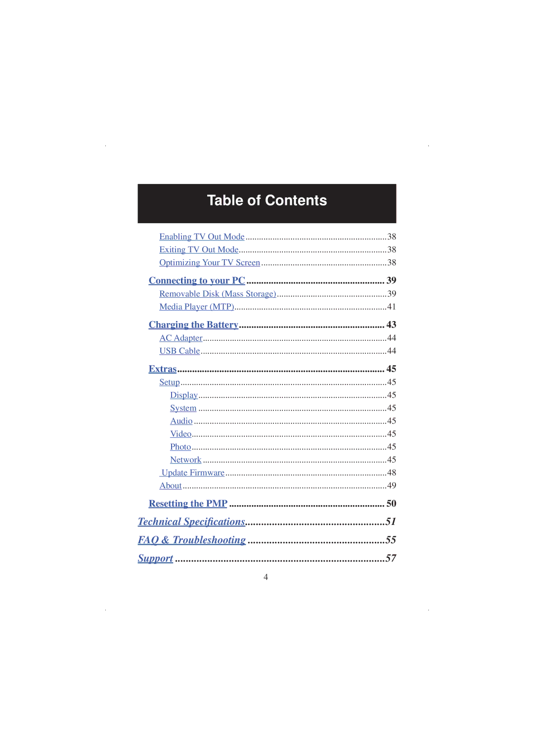 Polaroid 20071016 user manual Technical Speciﬁcations FAQ & Troubleshooting Support 