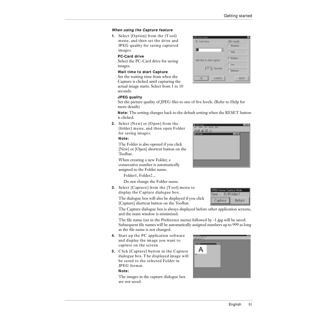 Polaroid 215EPolaview manual Select the PC-Card drive for saving images 