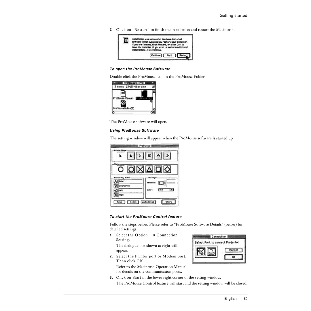 Polaroid 215EPolaview manual Select the Option Connection Setting, Select the Printer port or Modem port. Then click OK 