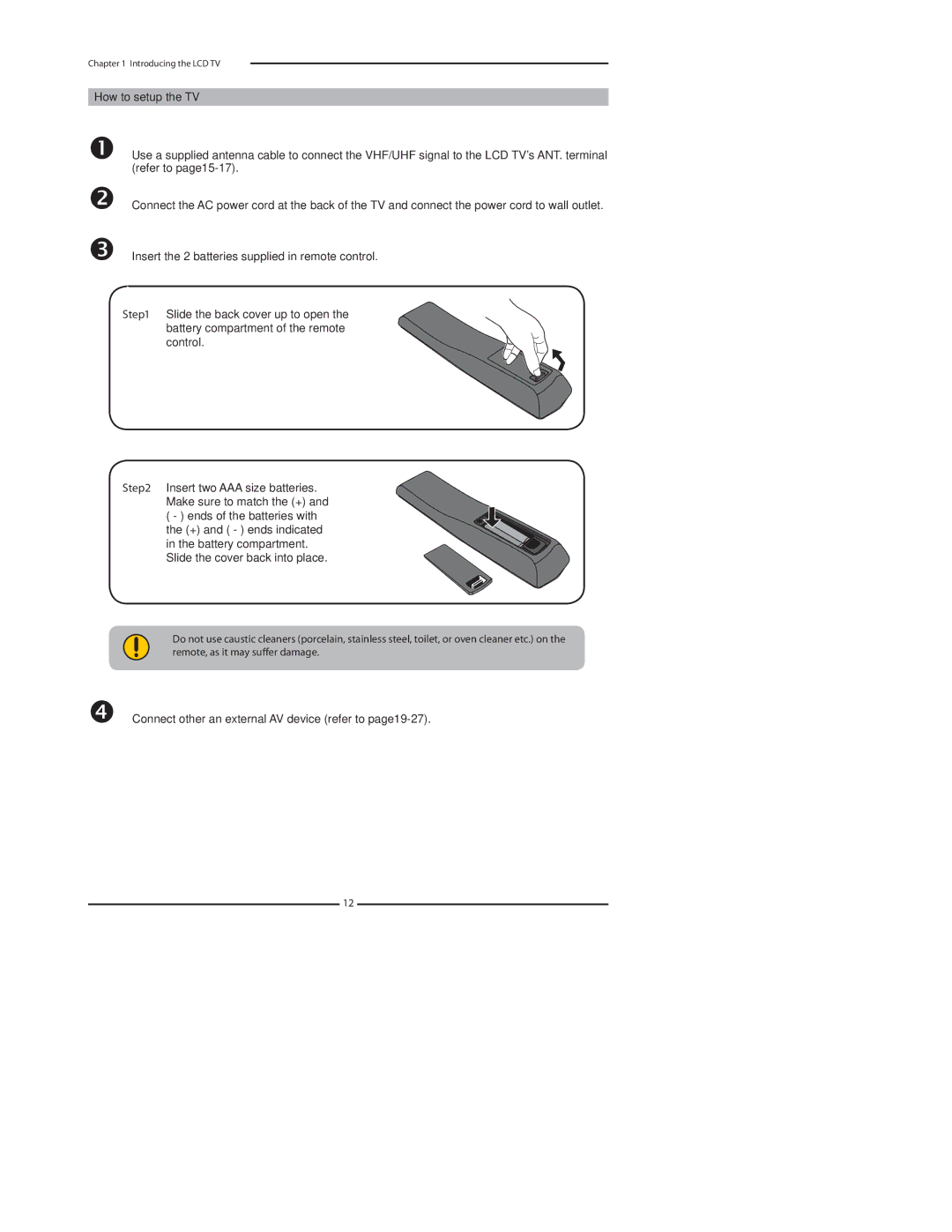 Polaroid 3211-TLXB manual Connect other an external AV device refer to page19-27 