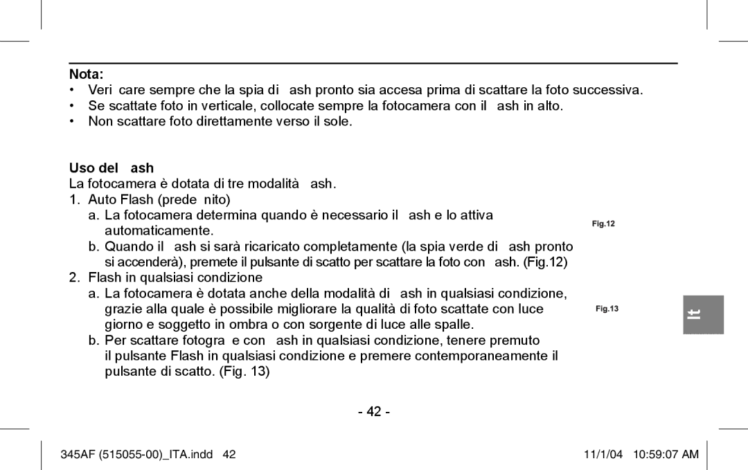 Polaroid 345AF instruction manual Uso del ﬂash 