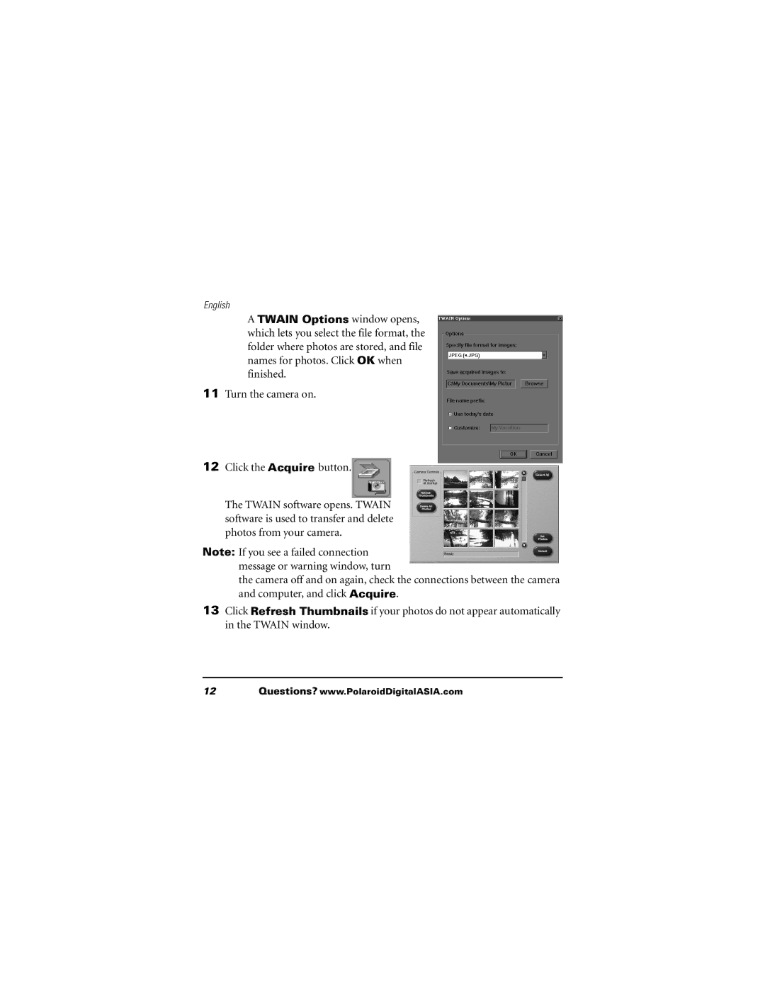 Polaroid 620 user manual English 