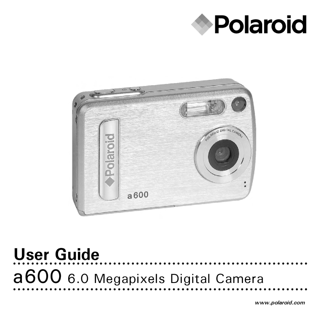 Polaroid a600 manual User Guide 