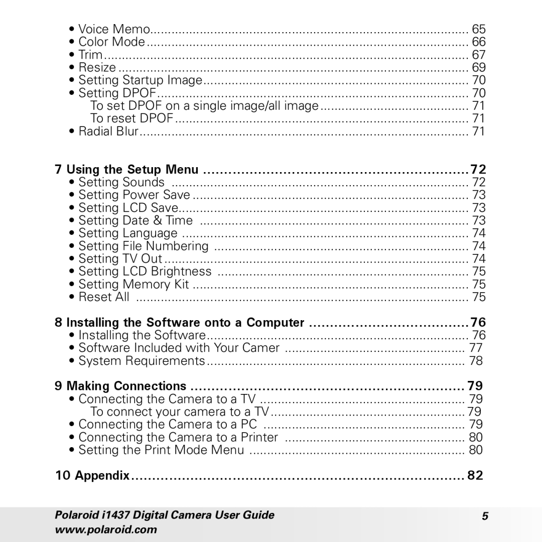 Polaroid CIA-1437RC manual Installing the Software onto a Computer 