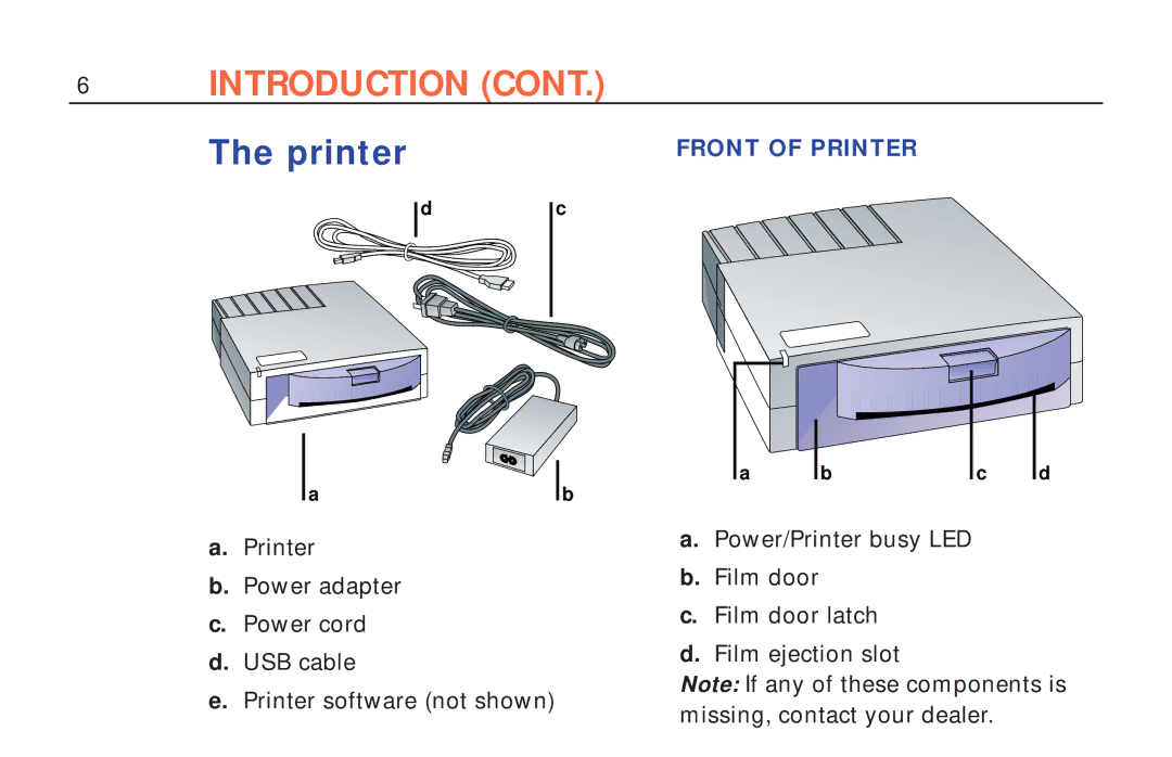 Polaroid ColorShot Printer manual 