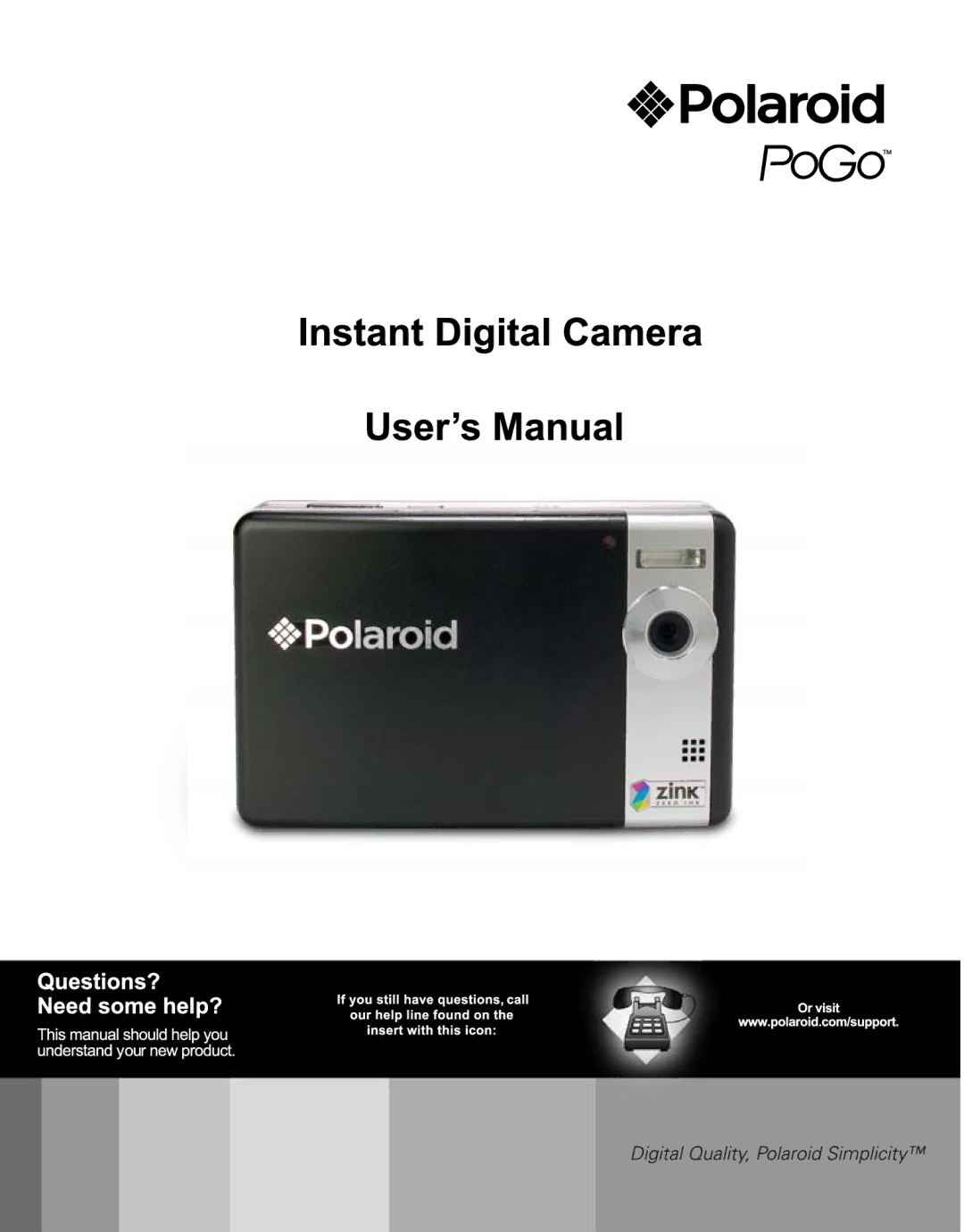 Polaroid CZA-05300B manual 