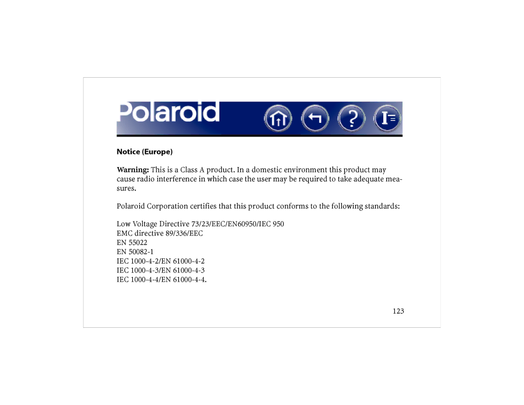 Polaroid DCM 2 Online manual 