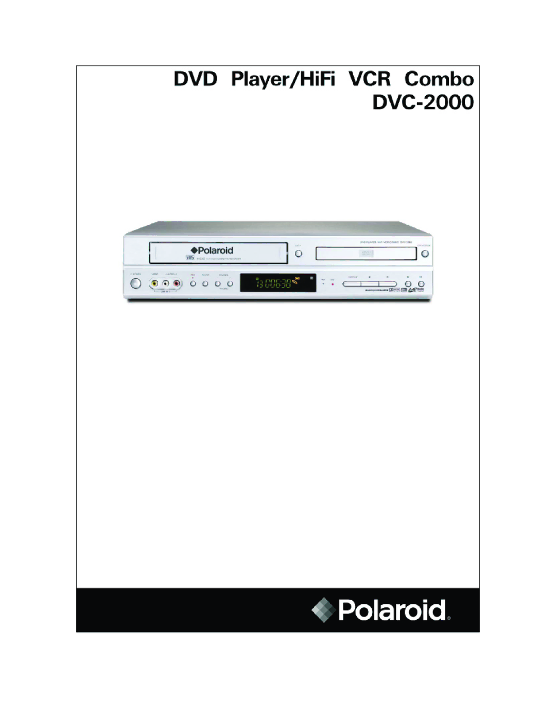 Polaroid DVC-2000 manual 