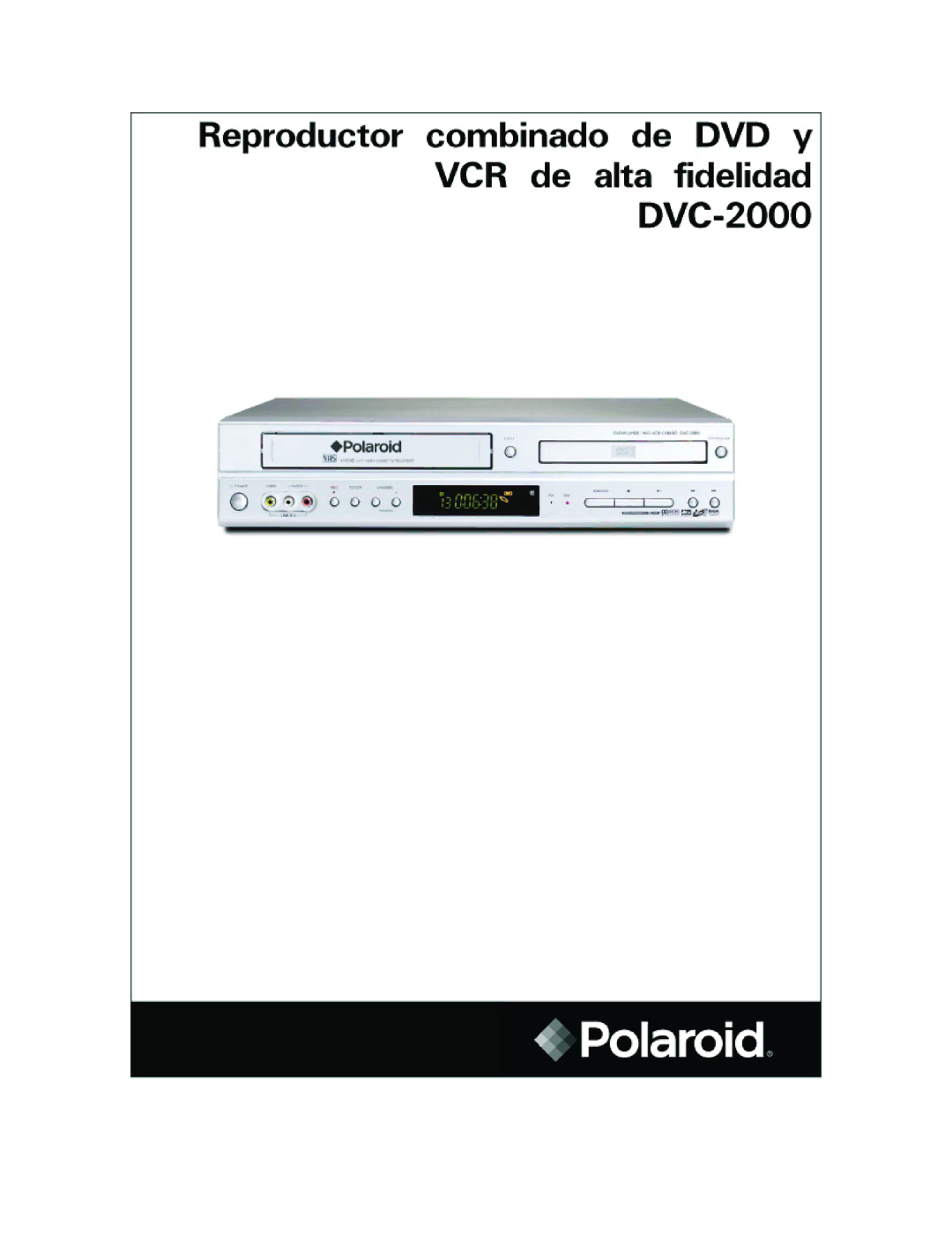 Polaroid DVC-2000 manual 