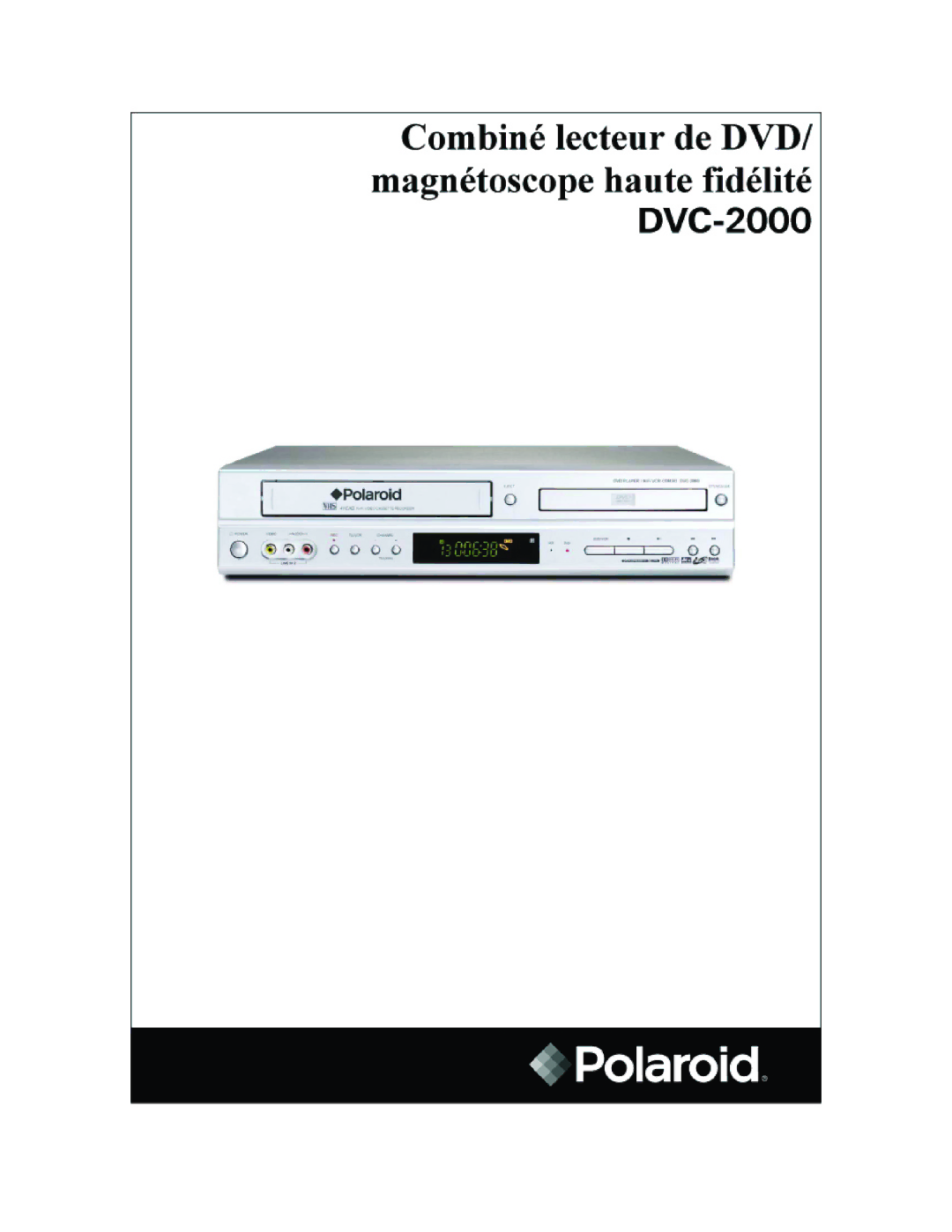 Polaroid DVC-2000 manual 