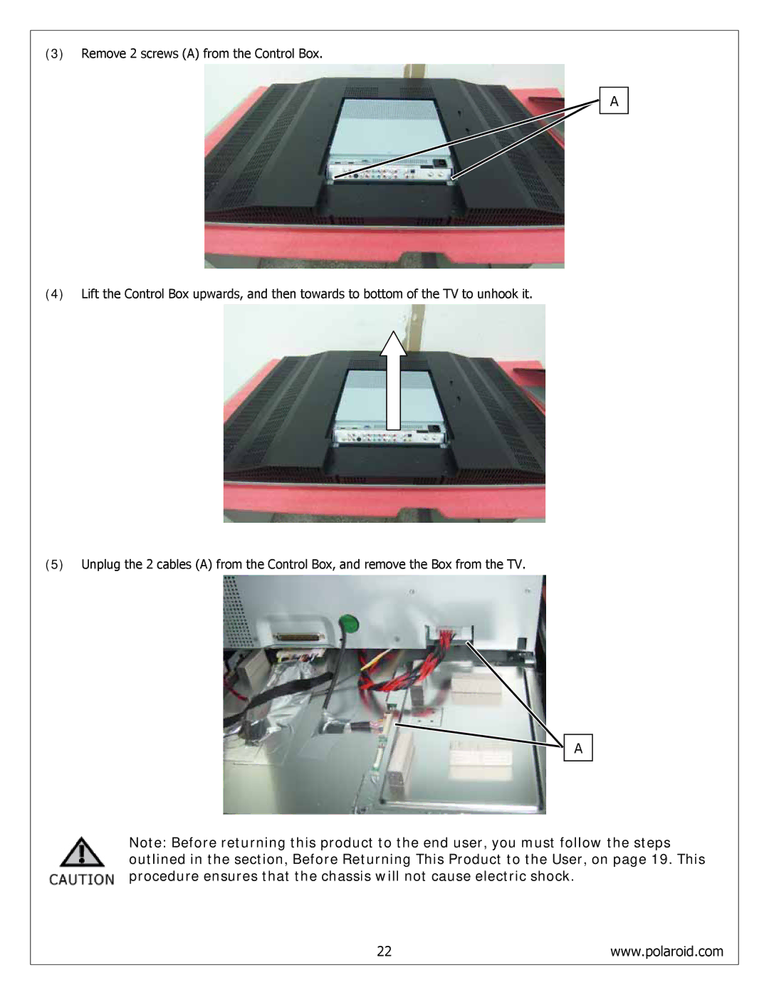 Polaroid FLM-4234BH, FLM-4034B, FLM-4232HM service manual 