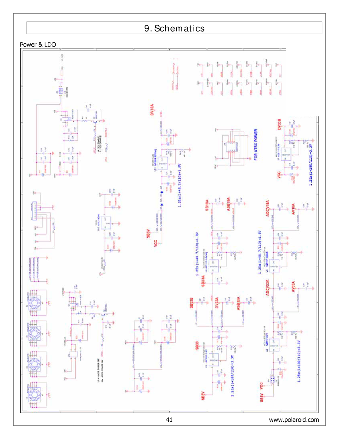 Polaroid FLM-4232HM, FLM-4034B, FLM-4234BH service manual Schematics 